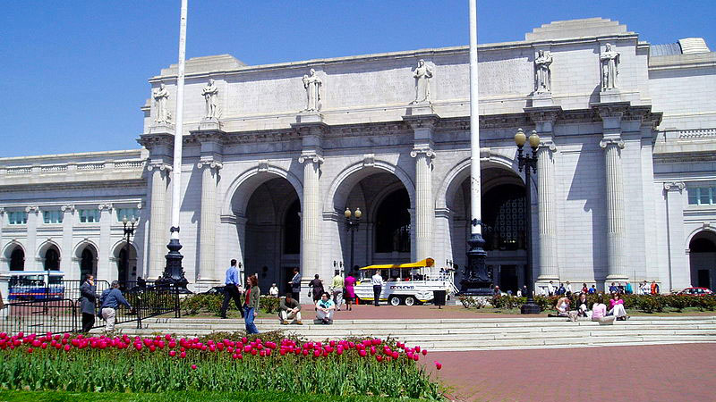 The North facade of Washington DC's Union Station.